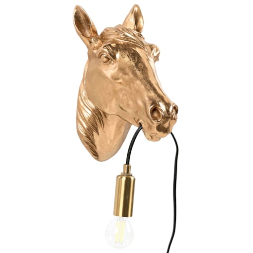 Lampa ścienna Koń PHILIPPE Złoty