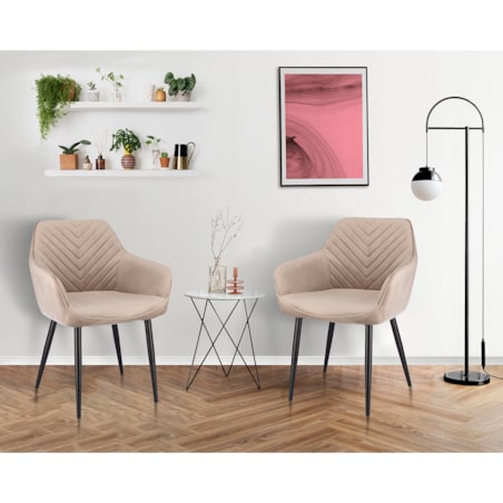 KRZESŁO welur TAPICEROWANE do jadalni PIKOWANE