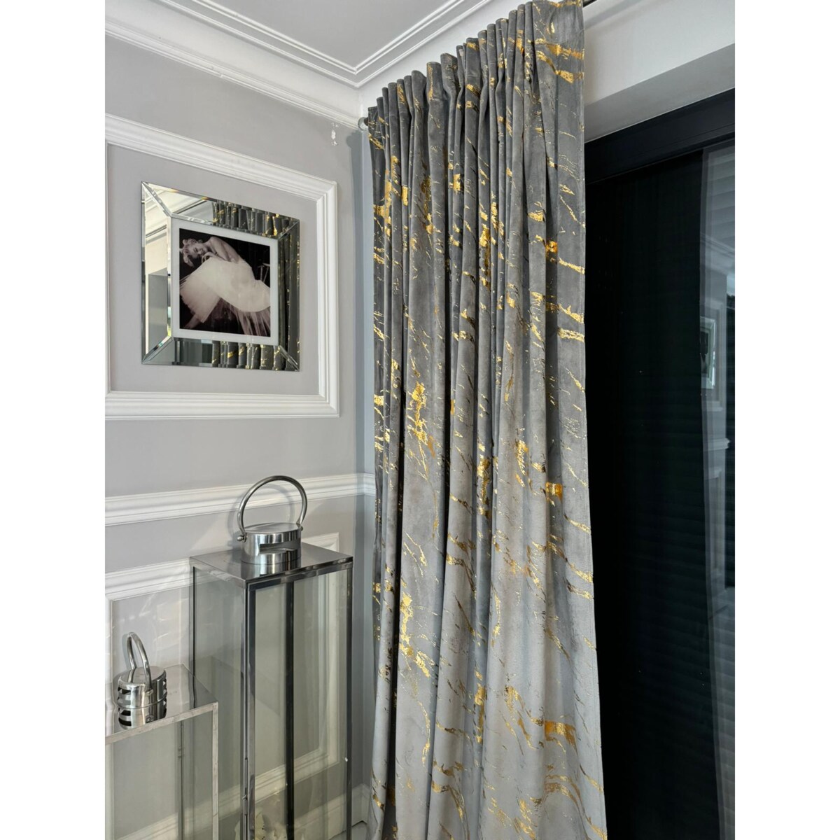 zasłona welurowa "marmur" 140x250 cm