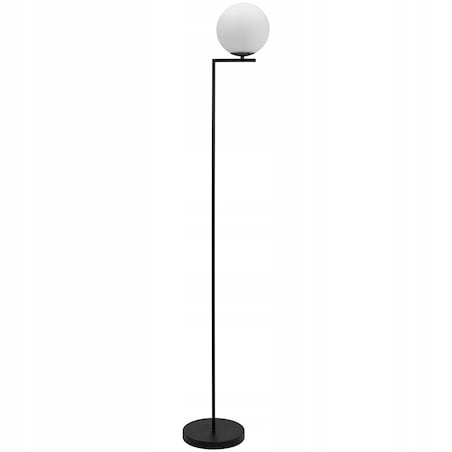 Lampa Stojąca Podłogowa Nowoczesna Czarna Glamour
