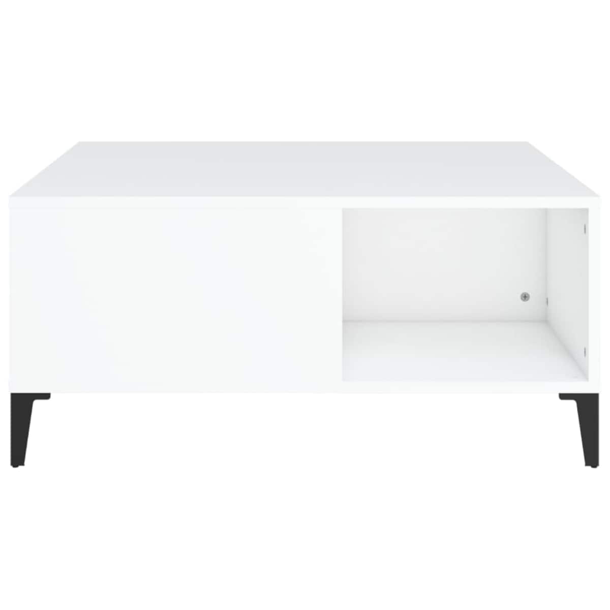 vidaXL Stolik kawowy, biały 80x80x36,5 cm, materiał drewnopochodny