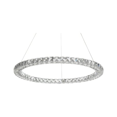 Lampa wisząca LED kryształowa srebrna MAGAT