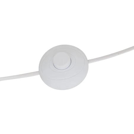 Lampa podłogowa, kamionkowa, biała Keyah 111 cm