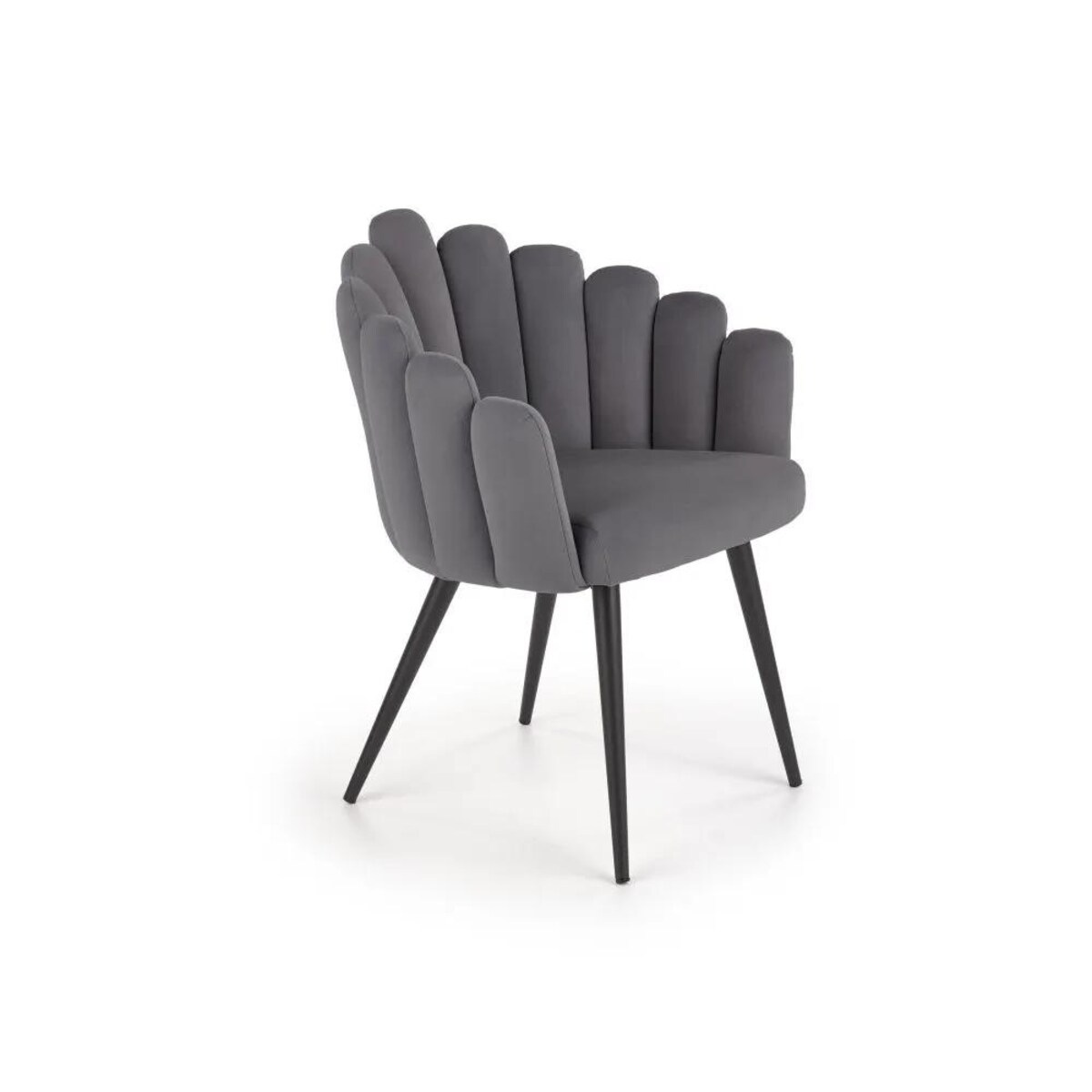 Krzesło tapicerowane K410 szare