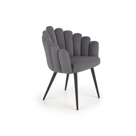 Krzesło tapicerowane K410 szare