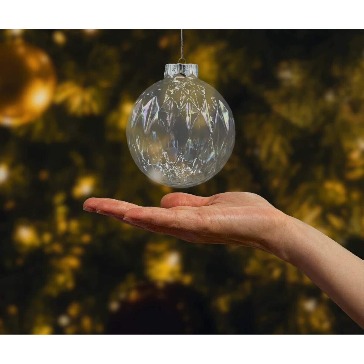 Bombki przezroczyste gładkie: zestaw