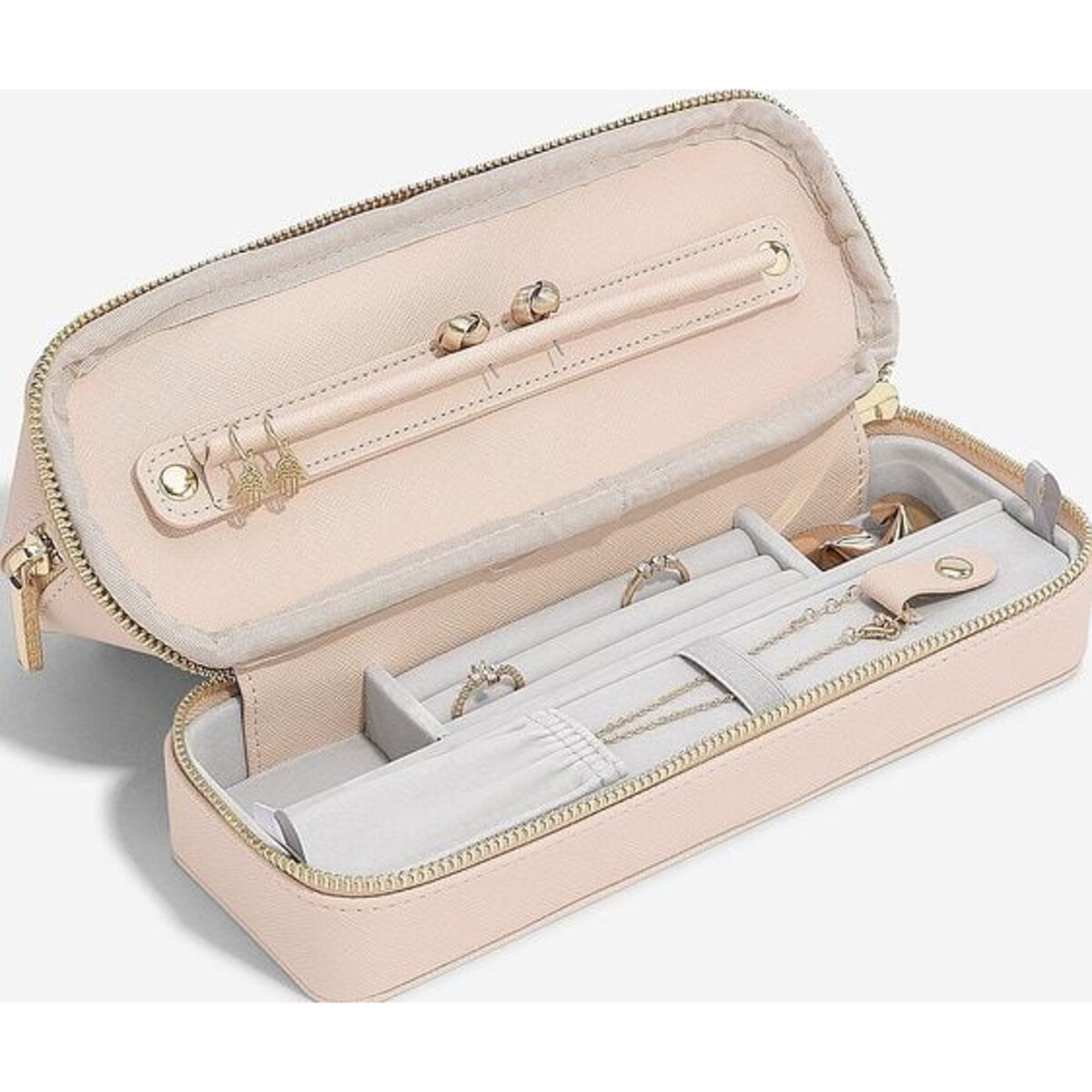 Kosmetyczka Stackers różowa z miejscem na biżuterię