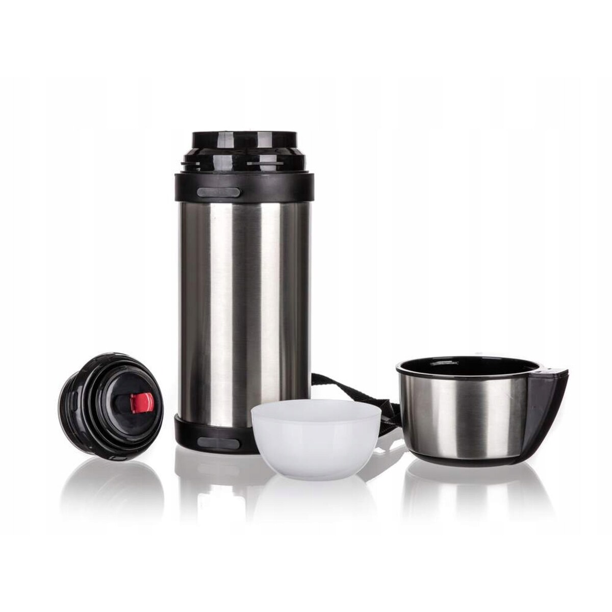 TERMOS PODRÓŻNY NA NAPOJE 1,5L z kubkiem turystyczny na wycieczkę piknik