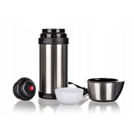 TERMOS PODRÓŻNY NA NAPOJE 1,5L z kubkiem turystyczny na wycieczkę piknik