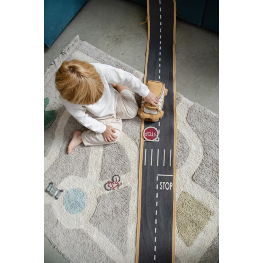 Miękka Zabawka Autobus Z Pasem Do Jazdy Ride&Roll Lorena Canals