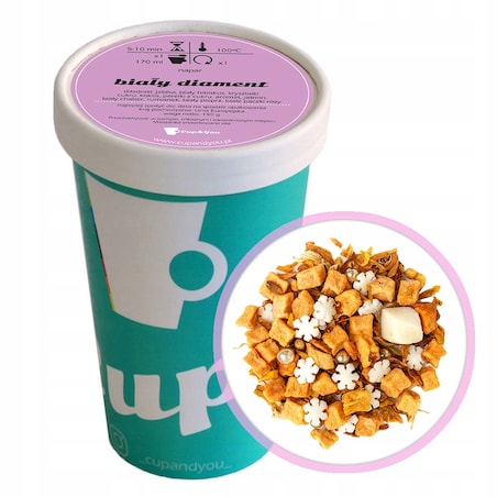 Sypana herbata owocowa Biały Diament pączki róży 150g napar mieszanka super