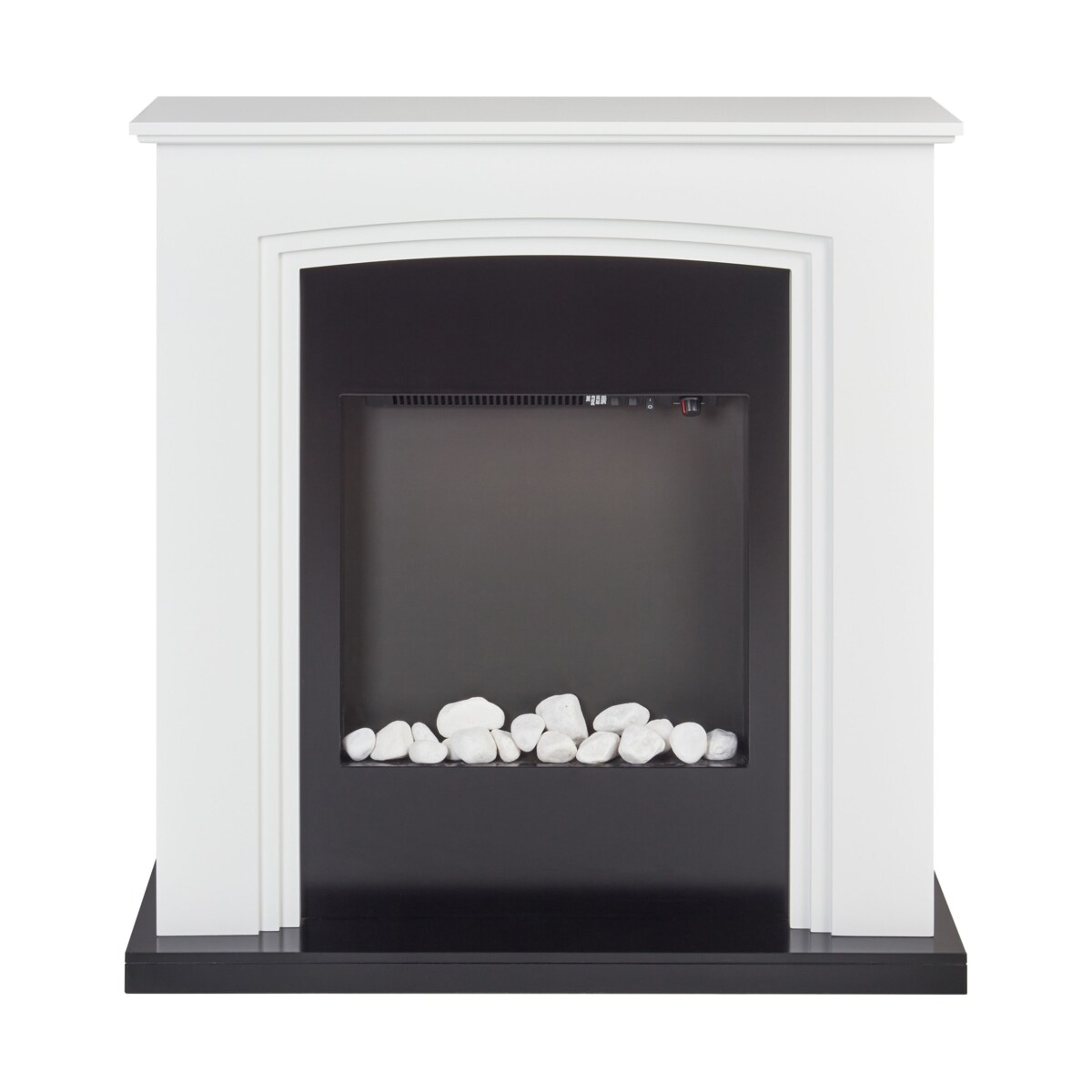 Kominek elektryczny z funkcją grzania NYIRI Biały