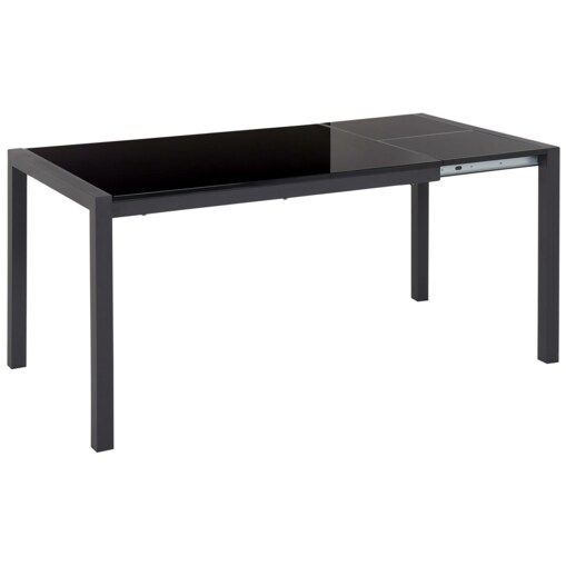 Stół do jadalni rozkładany 120/160 x 80 cm czarny GRANADA