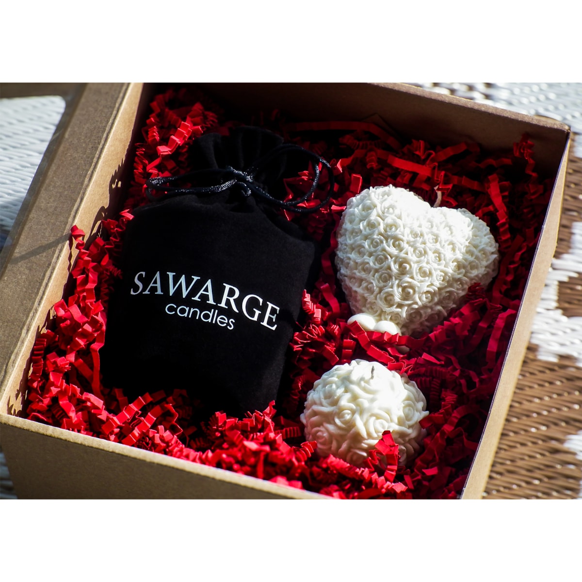 Zestaw prezentowy zapachowy świece dla kobiety