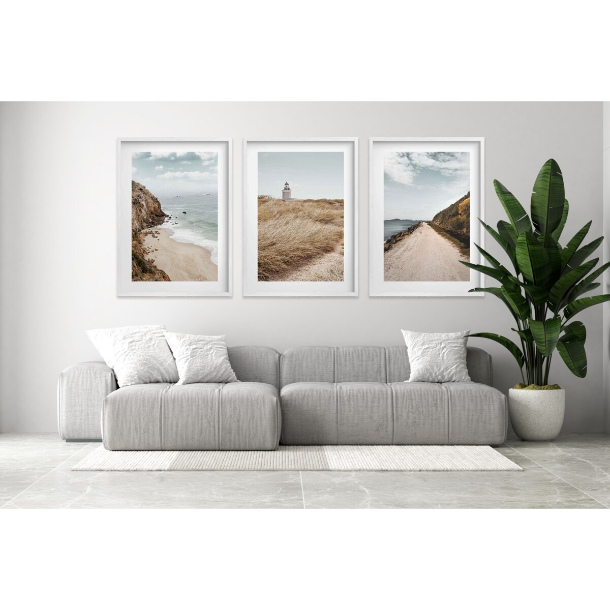 Plakaty Obrazy ścienne w ramie Plaża Morze Ozdoba do salonu sypialni 30x40