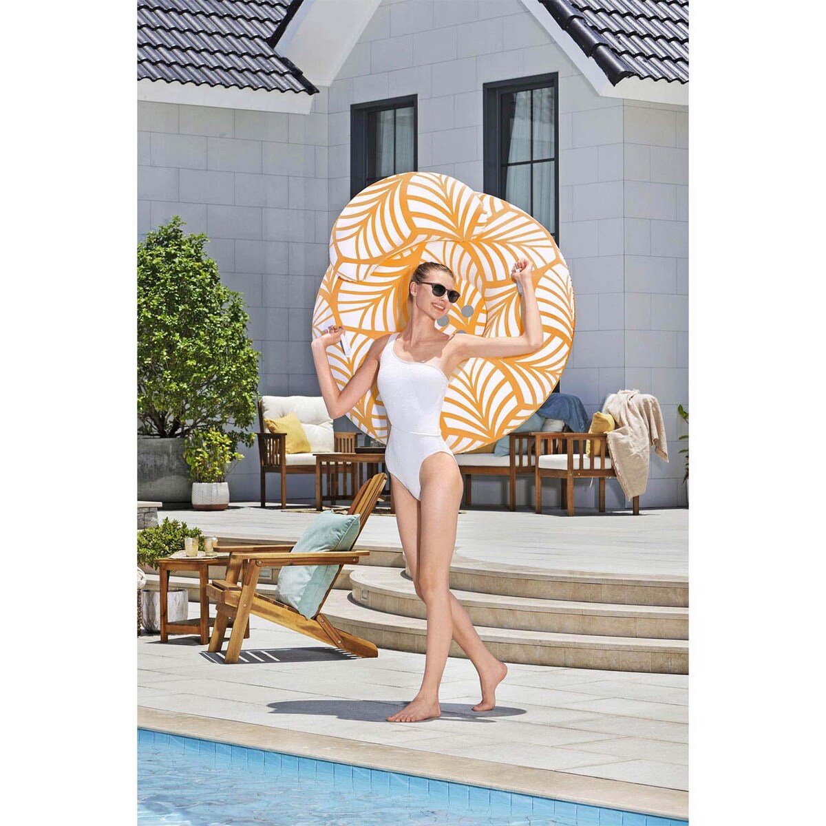 Dmuchane koło plażowe Bestway 43643 fotel do pływania
