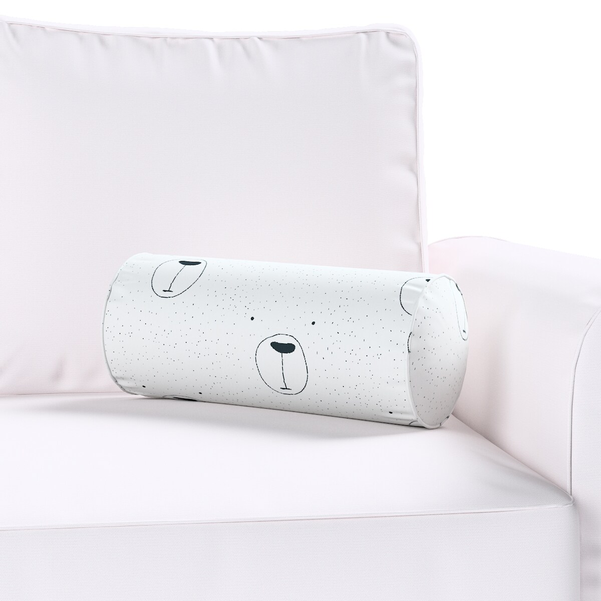 Wałek Ruby, ecru-czarny, Ø16 x 40 cm, Magic Collection