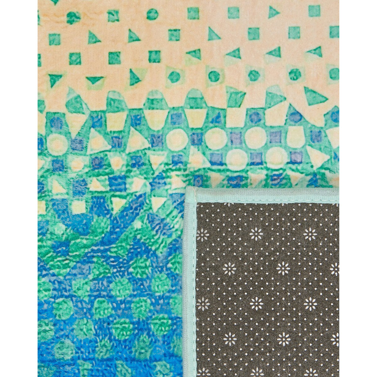 Dywan 80 x 150 cm niebiesko-zielony SUSUZ