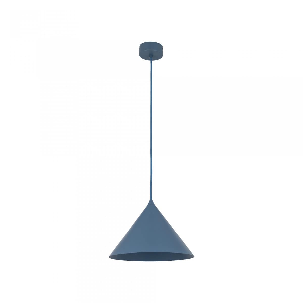 Lampa wisząca TK Lighting CONO M NAVY 11414 granatowa loft E27 regulowana wysokość 155 cm stalowa do salonu kuchni