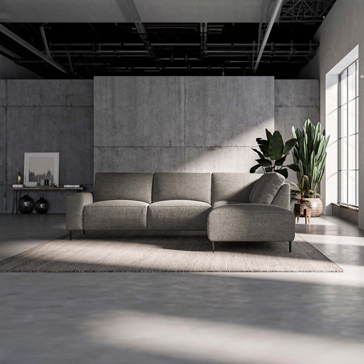 Tendo Sofa narożna - szara