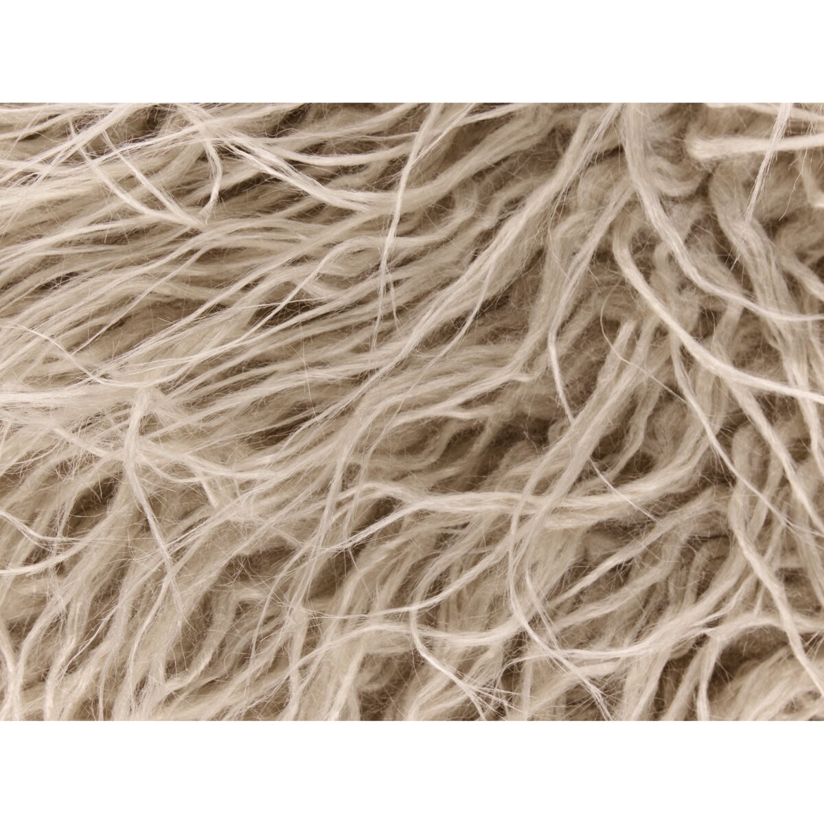 Puf TUKKI Sztuczne futro Beżowoszary