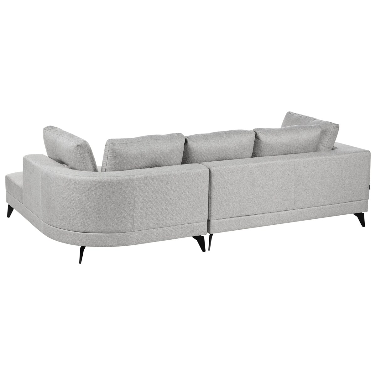 Narożnik dla 3 osób MARUM Len syntetyczny Szary Lewostronny