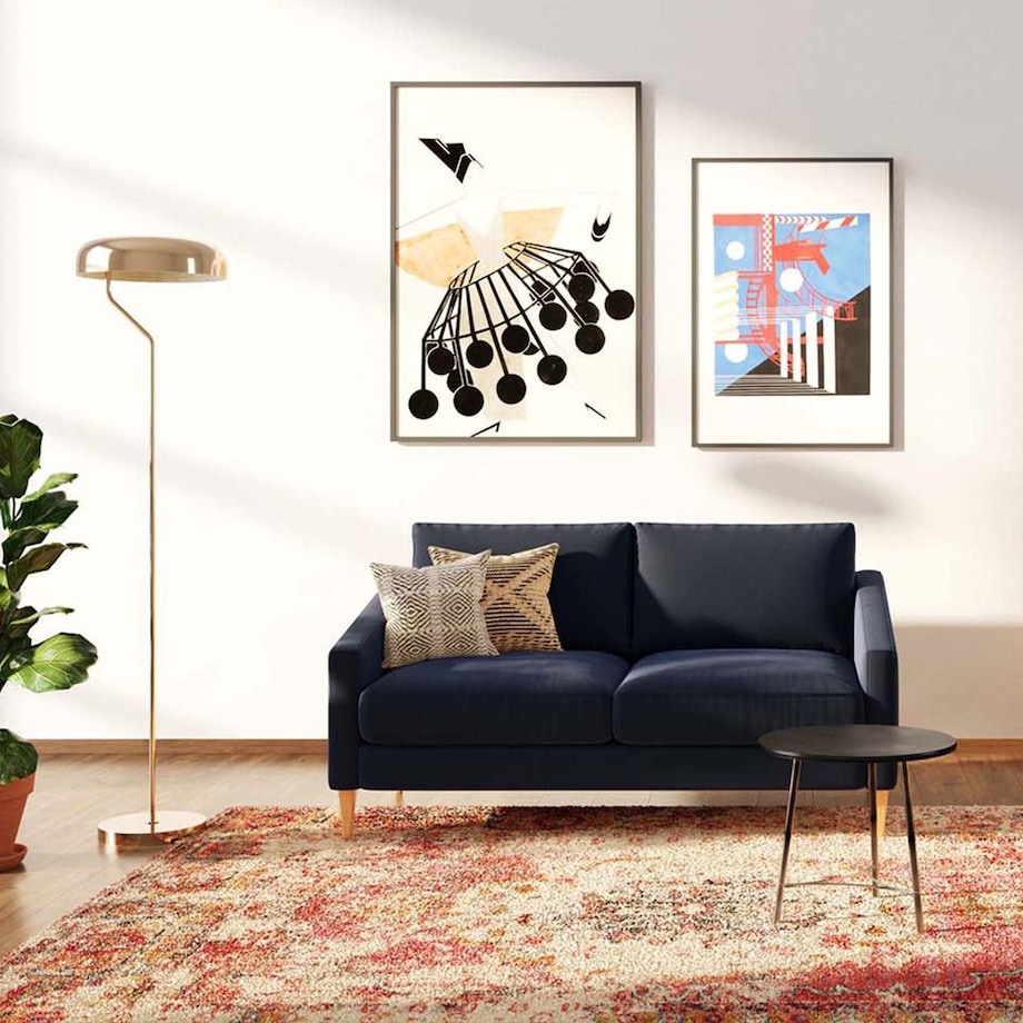 Karoto sofa 2 osobowa Granatowa