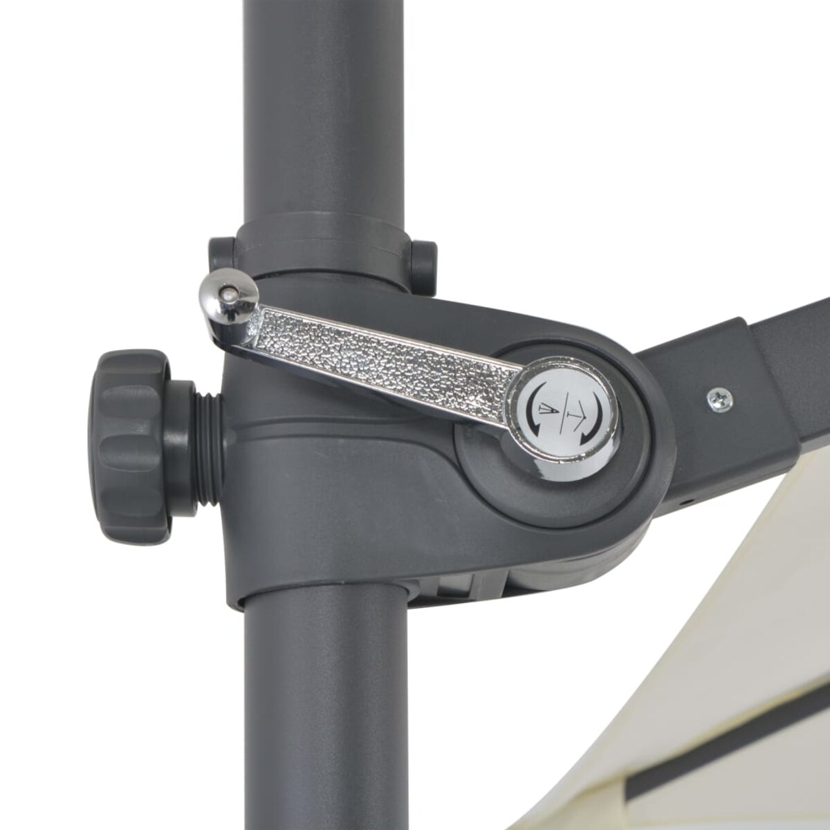 vidaXL Parasol ogrodowy z przenośną podstawą, piaskowy