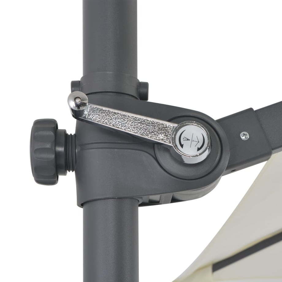 vidaXL Parasol ogrodowy z przenośną podstawą, piaskowy