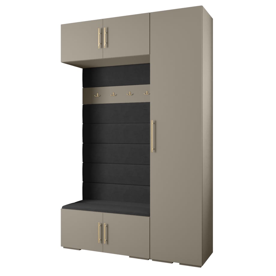 Garderoba do przedpokoju INOVA 3 Z19 kaszmir+złoty+manila18