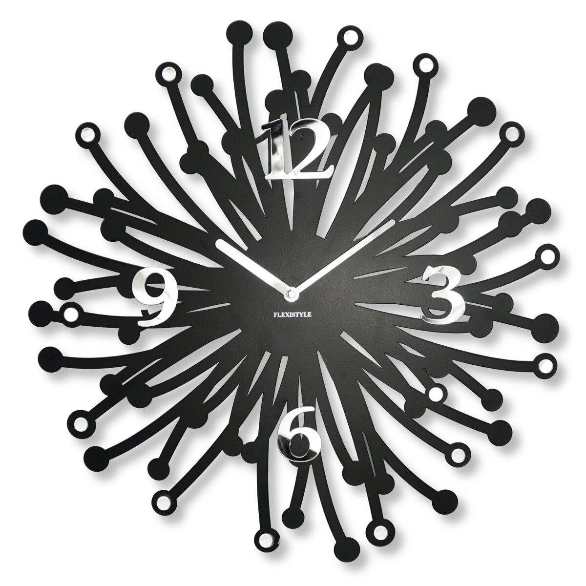 Duży metalowy zegar ścienny Finezza 50cm