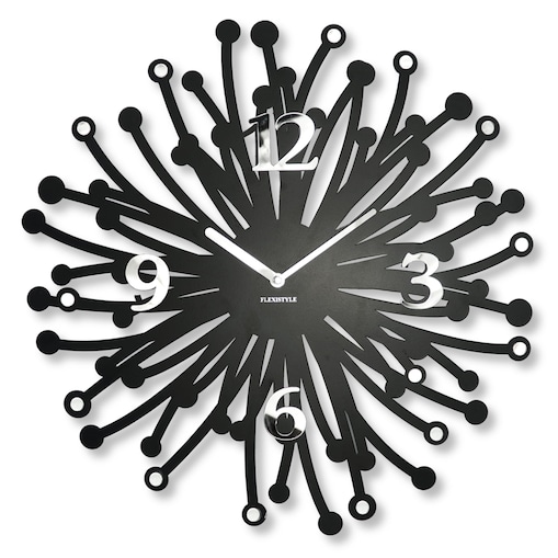 Duży metalowy zegar ścienny Finezza 50cm