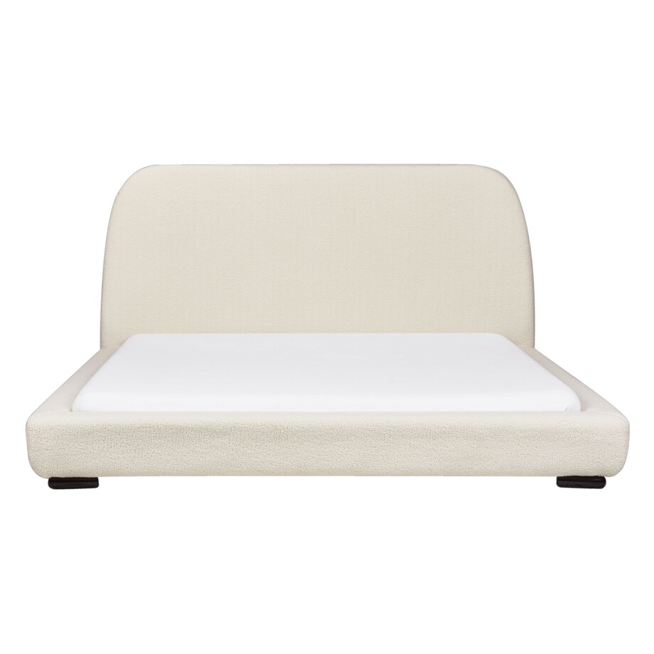 Łóżko wodne boucle 160 x 200 cm beżowe ROISEL