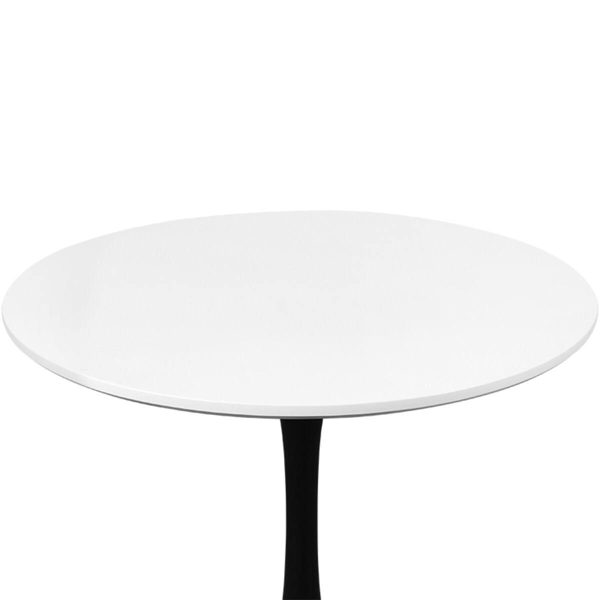 Stół okrągły 80cm biały blat nowoczesny minimalistyczny