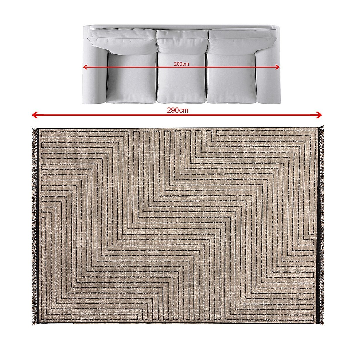 Dywan Origin jute 200x290cm, 200 x 290 cm