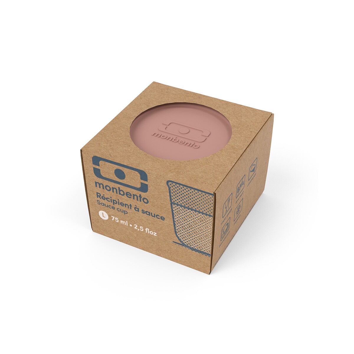 Monbento Temple pojemnik na sos 75 ml Pink Moka