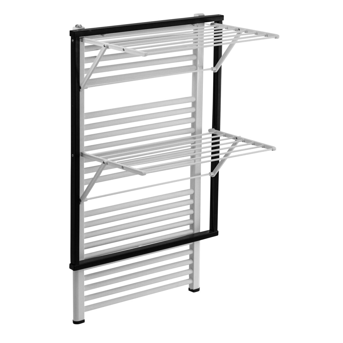 ARREDAMENTI KLAUS Suszarka na pranie na kaloryfer - 89 x 68 cm, Czarny