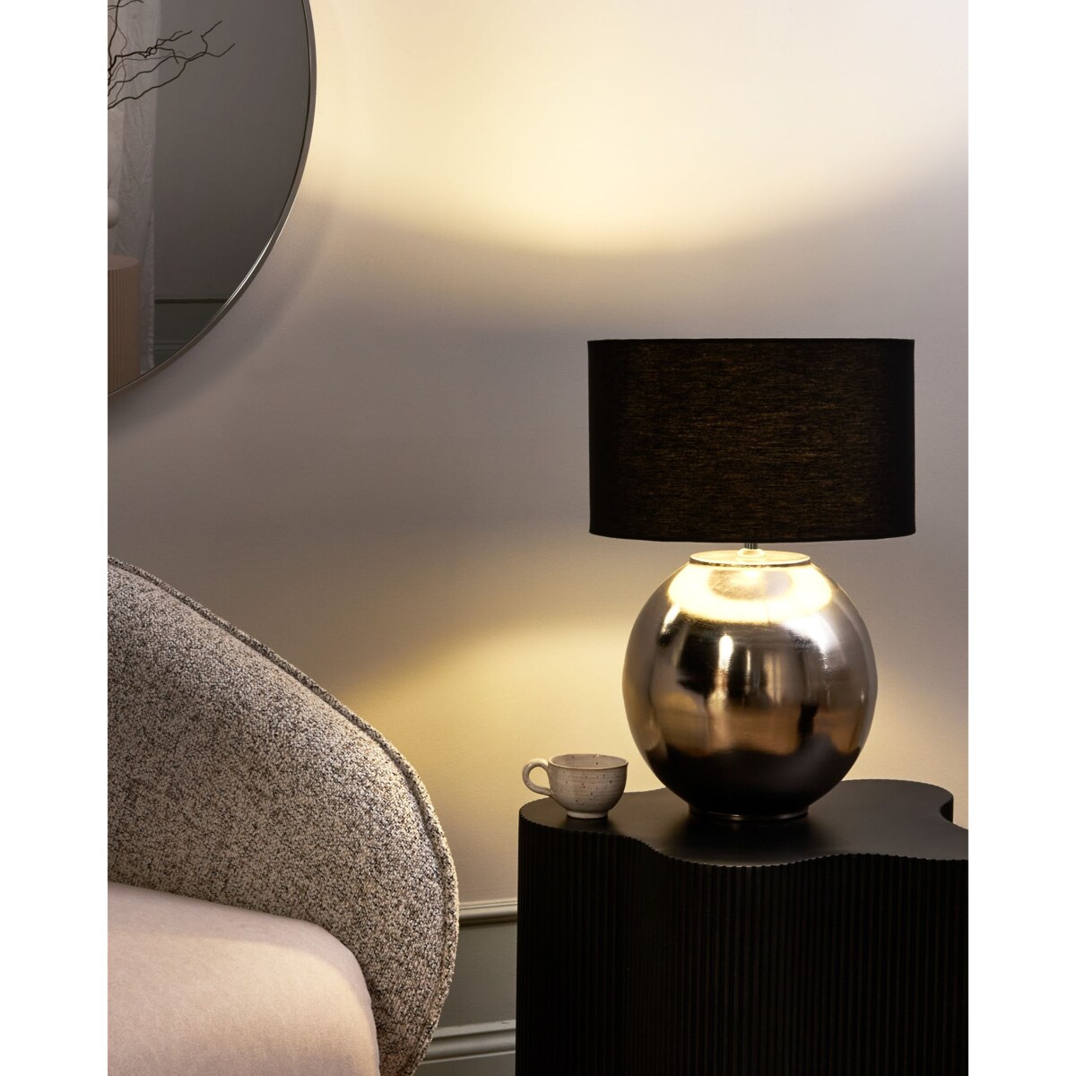 Lampa stołowa SOBRAMATI Metal Srebrny