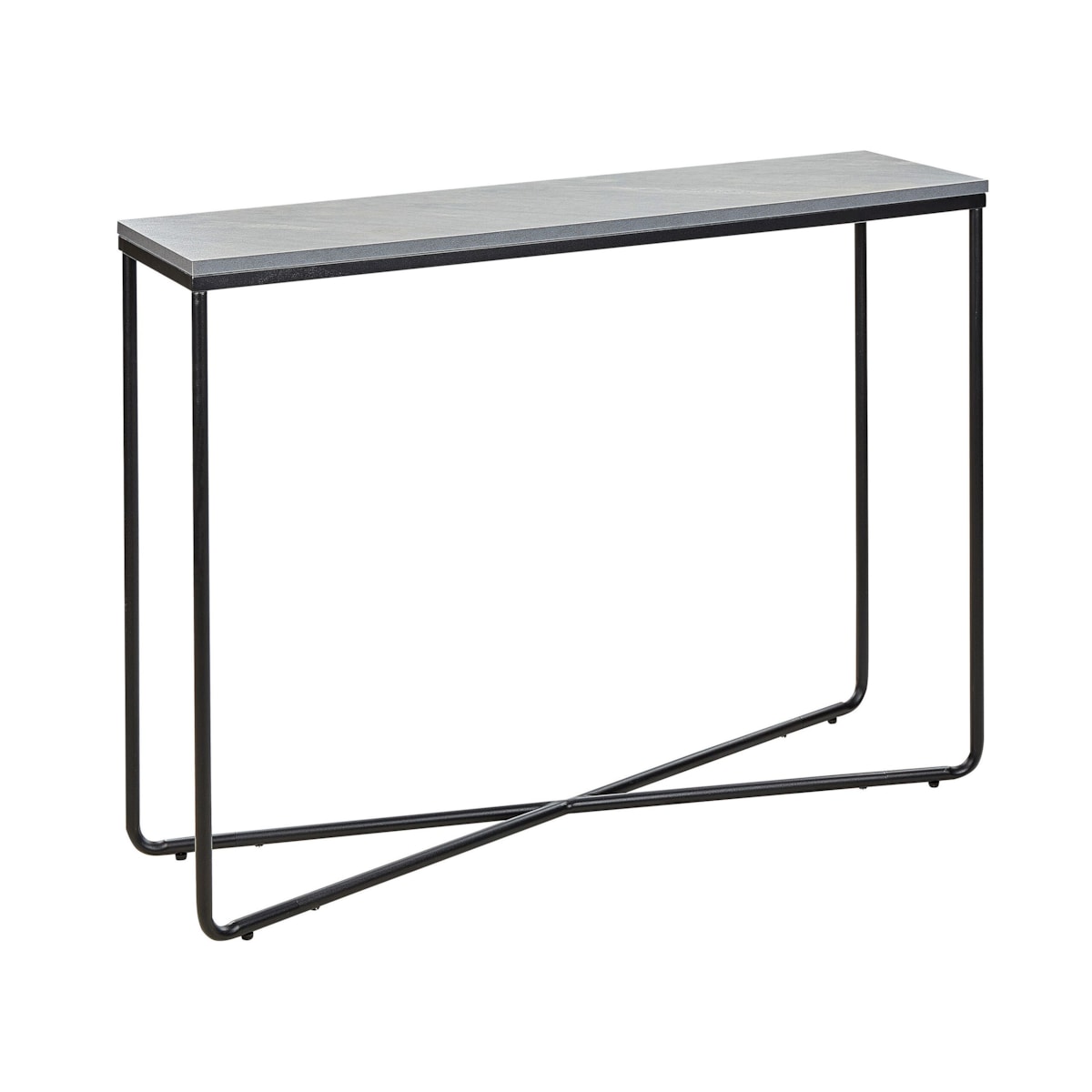 Konsola efekt betonu z czarnym LAKOTA