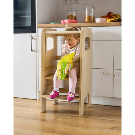 KITCHEN HELPER Super Safe Montessori Zabudowa Pomocnik Kuchenny Dla Dzieci