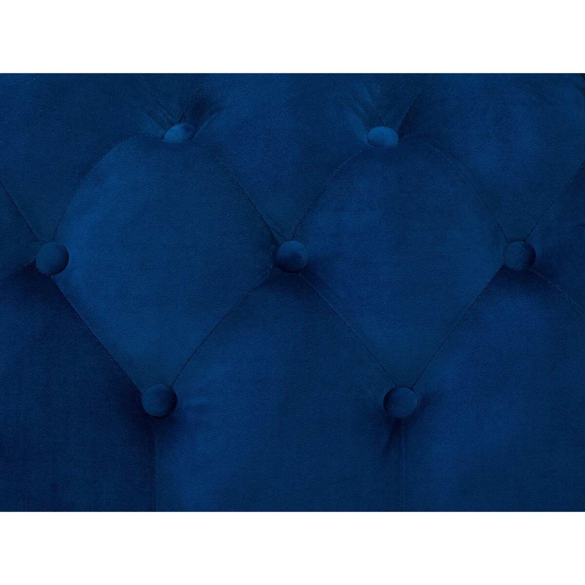 Sofa 3-osobowa welurowa ciemnoniebieska SOTRA