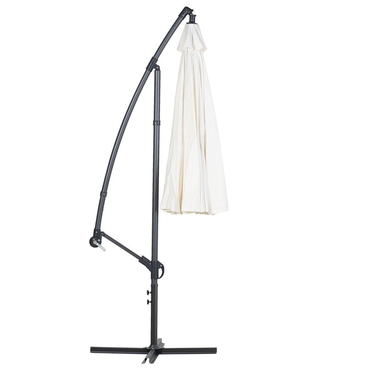 Parasol ogrodowy na wysięgniku 268 cm CALABRIA II Jasnobeżowy