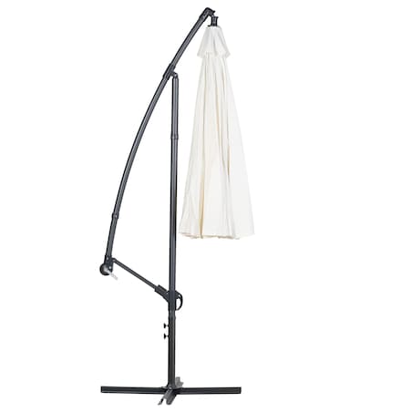 Parasol ogrodowy na wysięgniku 268 cm CALABRIA II Jasnobeżowy