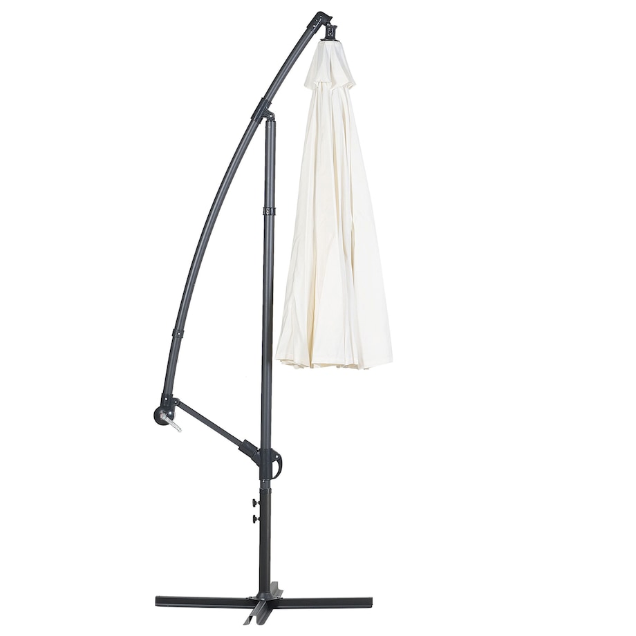 Parasol ogrodowy na wysięgniku 268 cm CALABRIA II Jasnobeżowy