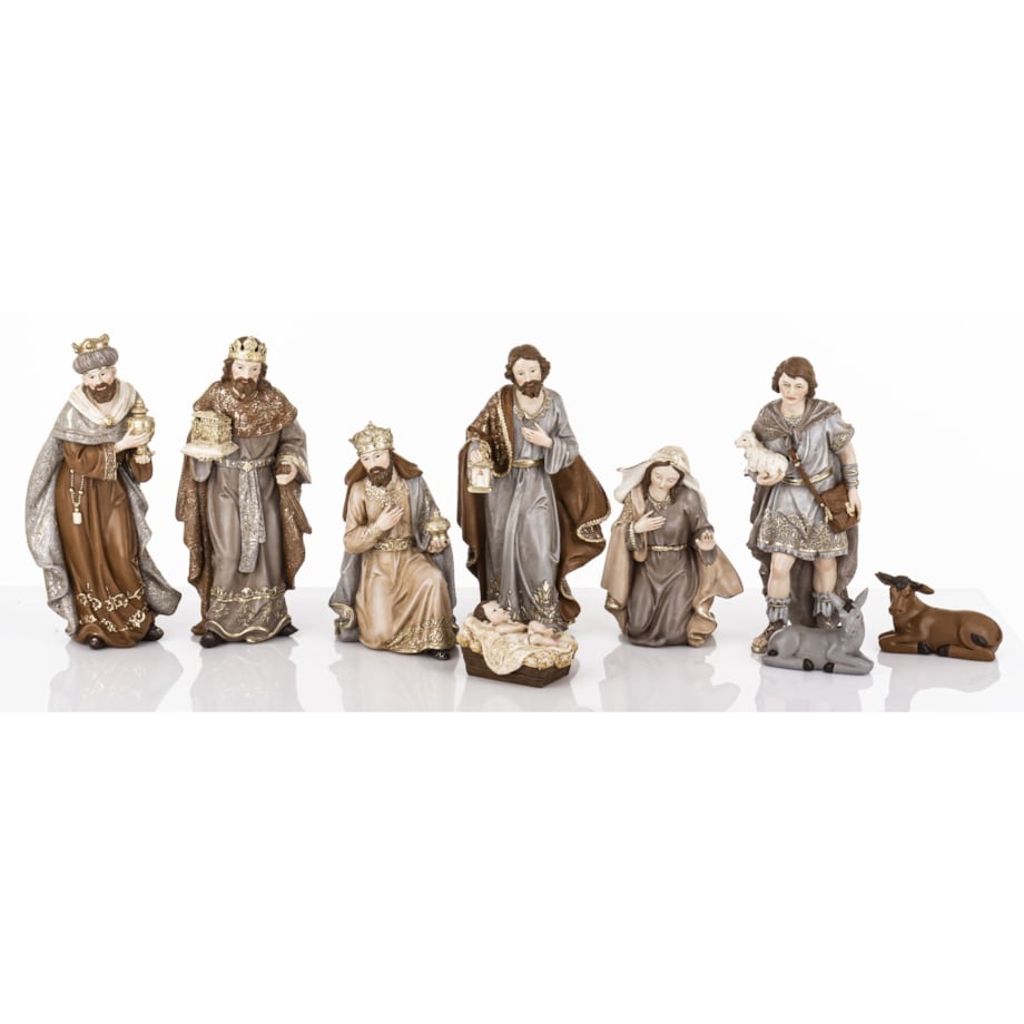 Dekoracja - szopka NATALE 6 postaci 26x69x23 cm