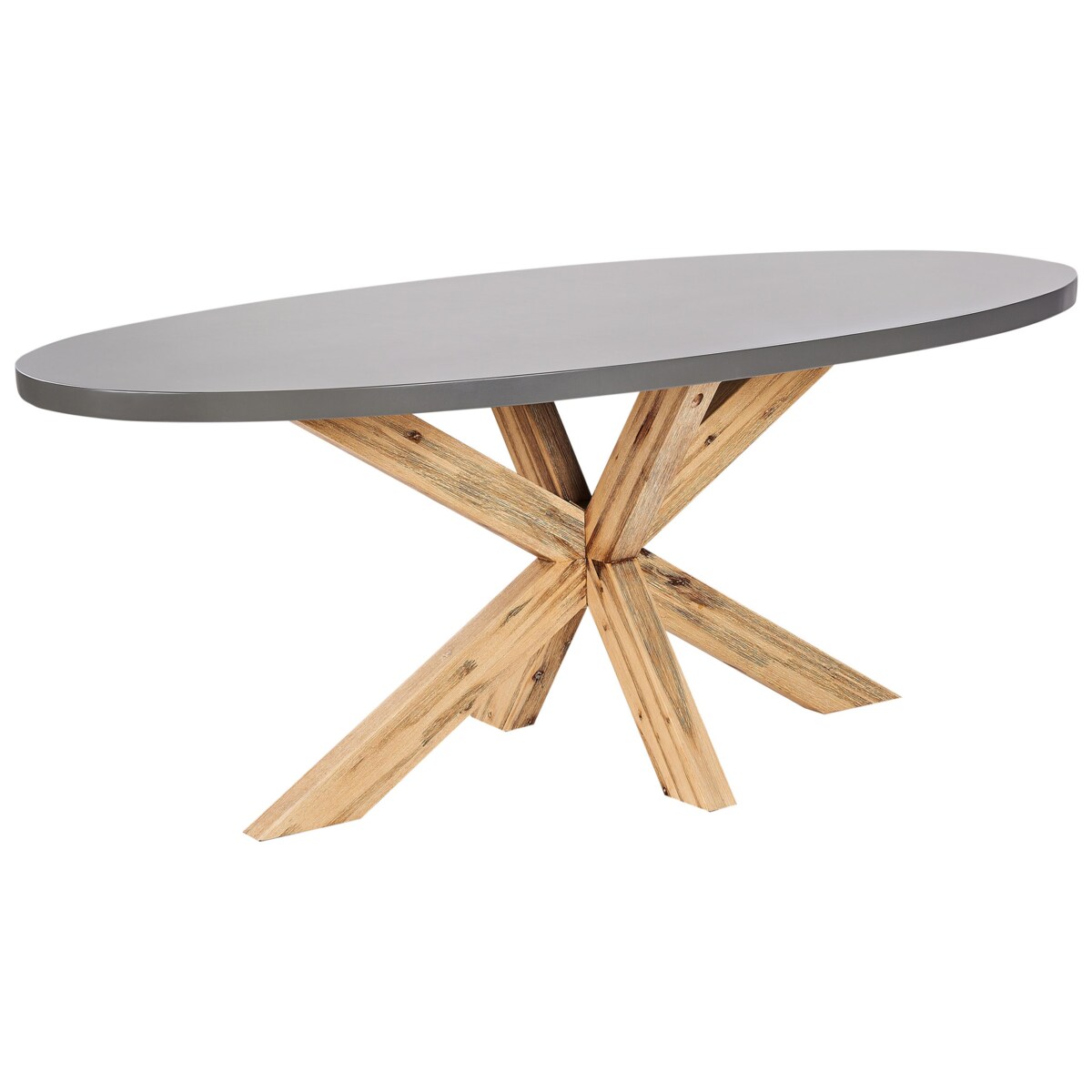 Zestaw ogrodowy dla 6 osób ORISTANO z poduszkami Beton Czarny