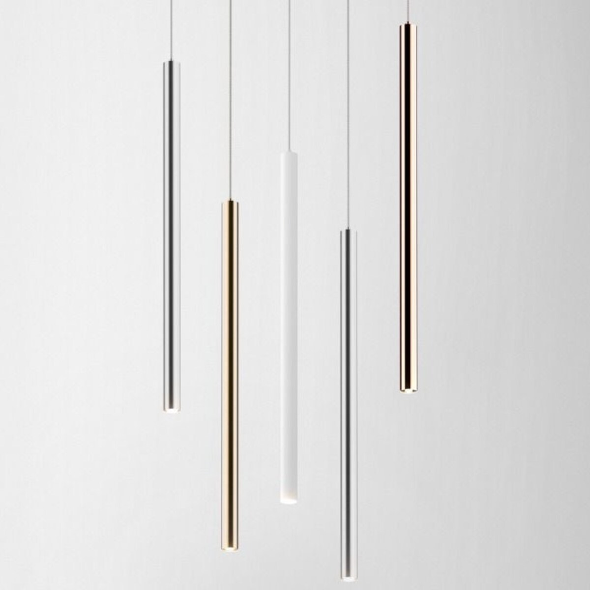 LAMPA wisząca LOYA P0461-01A-K4K4 sopel OPRAWA tuba LED 5W 3000K zwis złoty połysk, Zumaline