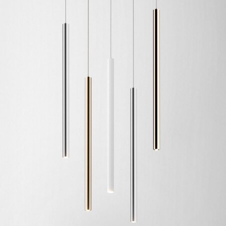 LAMPA wisząca LOYA P0461-01A-K4K4 sopel OPRAWA tuba LED 5W 3000K zwis złoty połysk, Zumaline