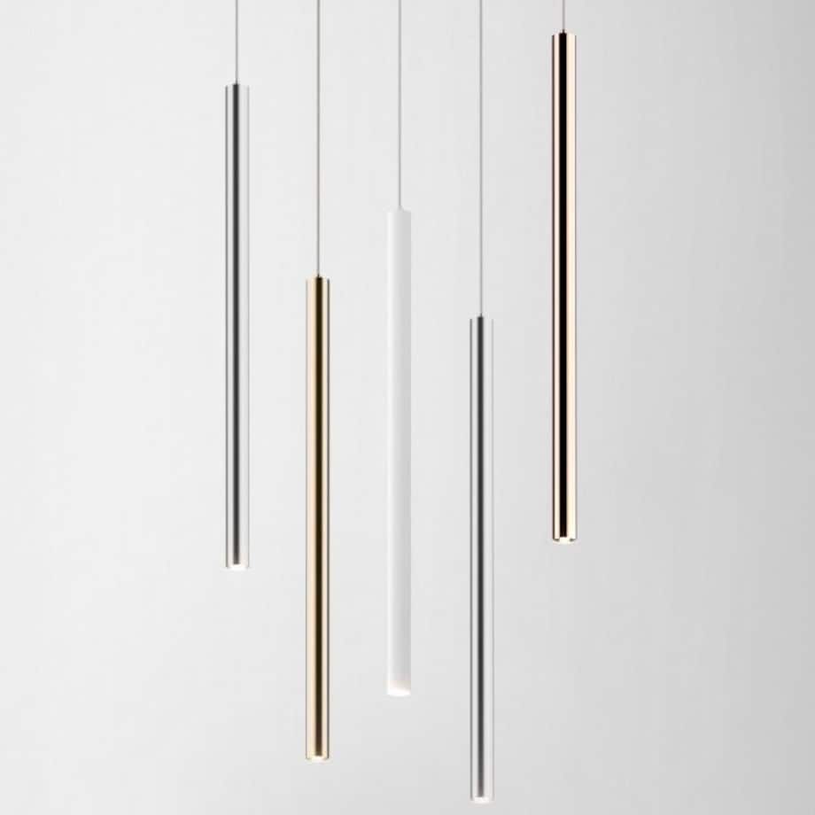 LAMPA wisząca LOYA P0461-01A-K4K4 sopel OPRAWA tuba LED 5W 3000K zwis złoty połysk, Zumaline