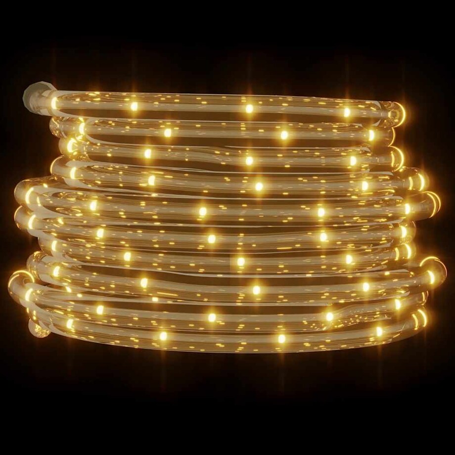 vidaXL Wąż świetlny, 240 LED, ciepła biel, 10 m, PVC